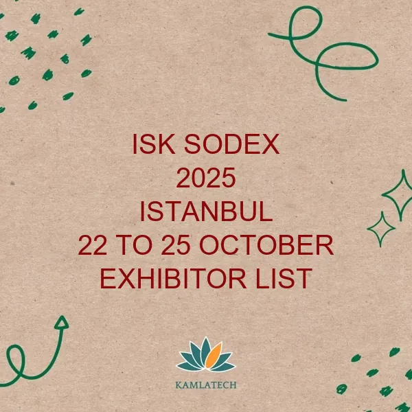 Isk Sodex Istanbul 2025 Exhibitor List (743 Exhibitors)